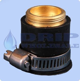 External Rubber Faucet Adapter with SS Clamp