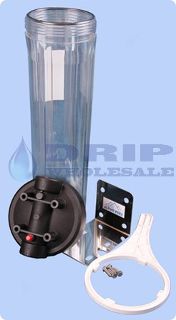 20 x 4 ½ Clear Filter Housing 25mm BSP Ports NSF Approved