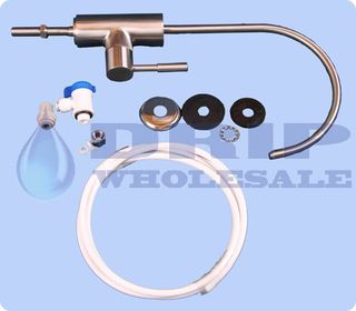 Lead Free Stainless Tap, SV-5, 2m 6mm Pipe, 2 x 6mm QC Fittings