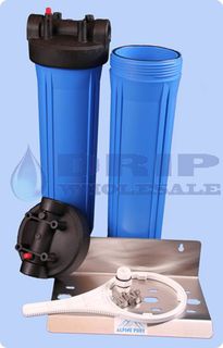 Twin 20 x 4 ½ Filter Housing 20mm BSP Ports NSF Approved