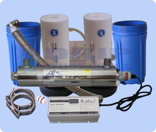 Alpine Pure UV Kit 18 GPM, 2 x 10 Big Housings and Cartridges UNASSEMBLED