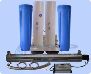Sterilight UV Kit 12 GPM, 2 x 20 Big Housings and Cartridges UNASSEMBLED